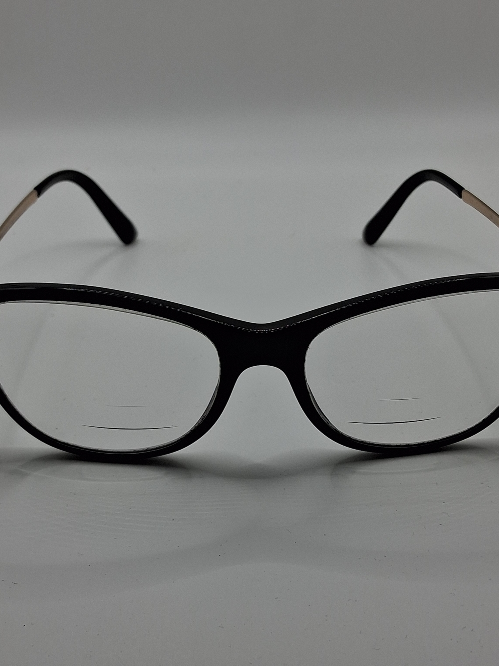 Bulgari Black and Gold Slim Eyeglass Temple